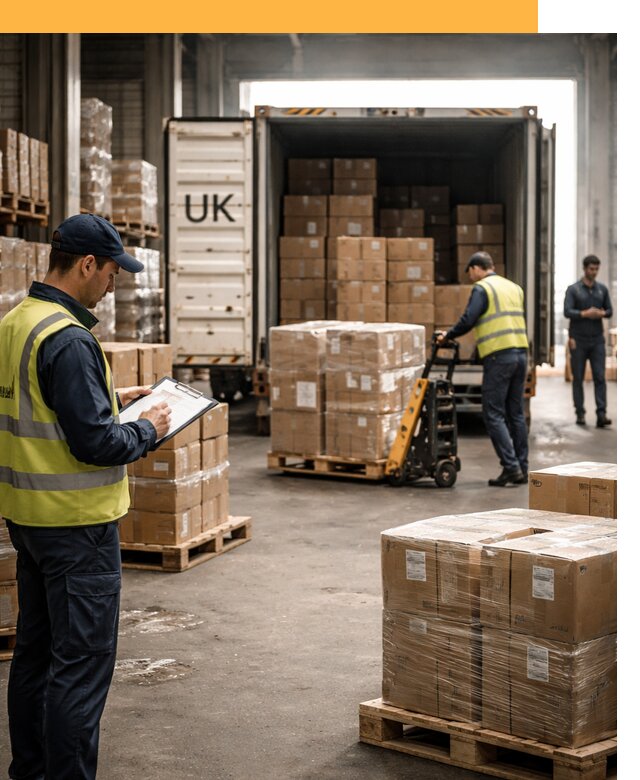 Доставка грузов из Великобритании с таможенным оформлением от 12923